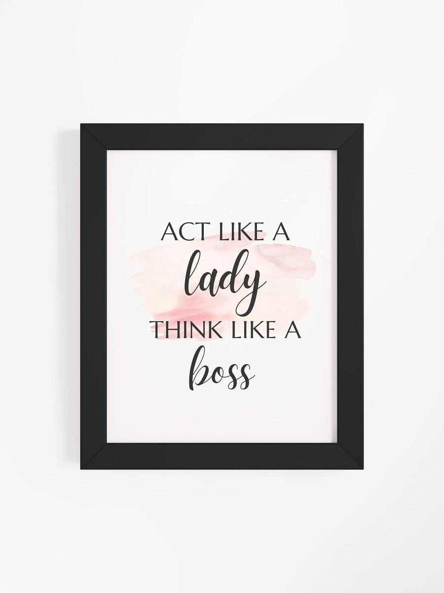 Girl Inspirational Wall Art, Feminist Poster, Bedroom Wall Art, Vanity Decor, Teen Room Decor, Office Wall Art - Framed High Quality Matte Posters product image (20)