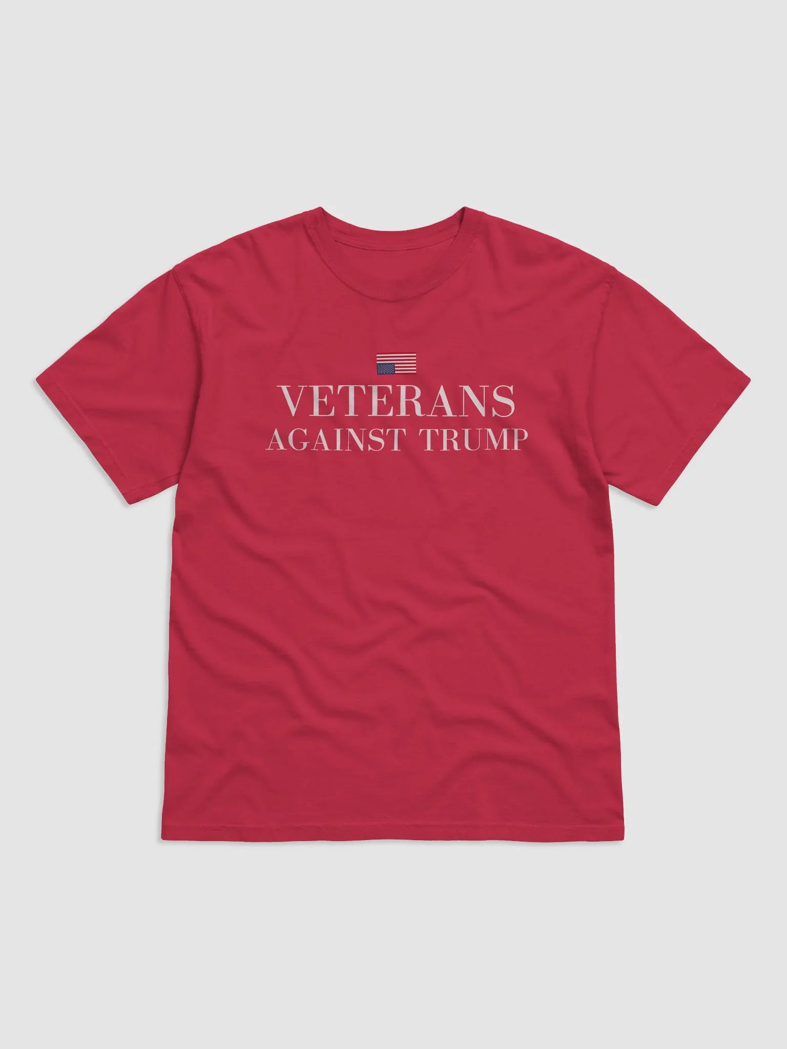Veterans Against Trump Tee. (Distress Flag) product image (12)