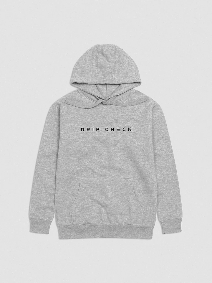 DRIP CHECK UNISEX HOODIE - GREY product image (1)