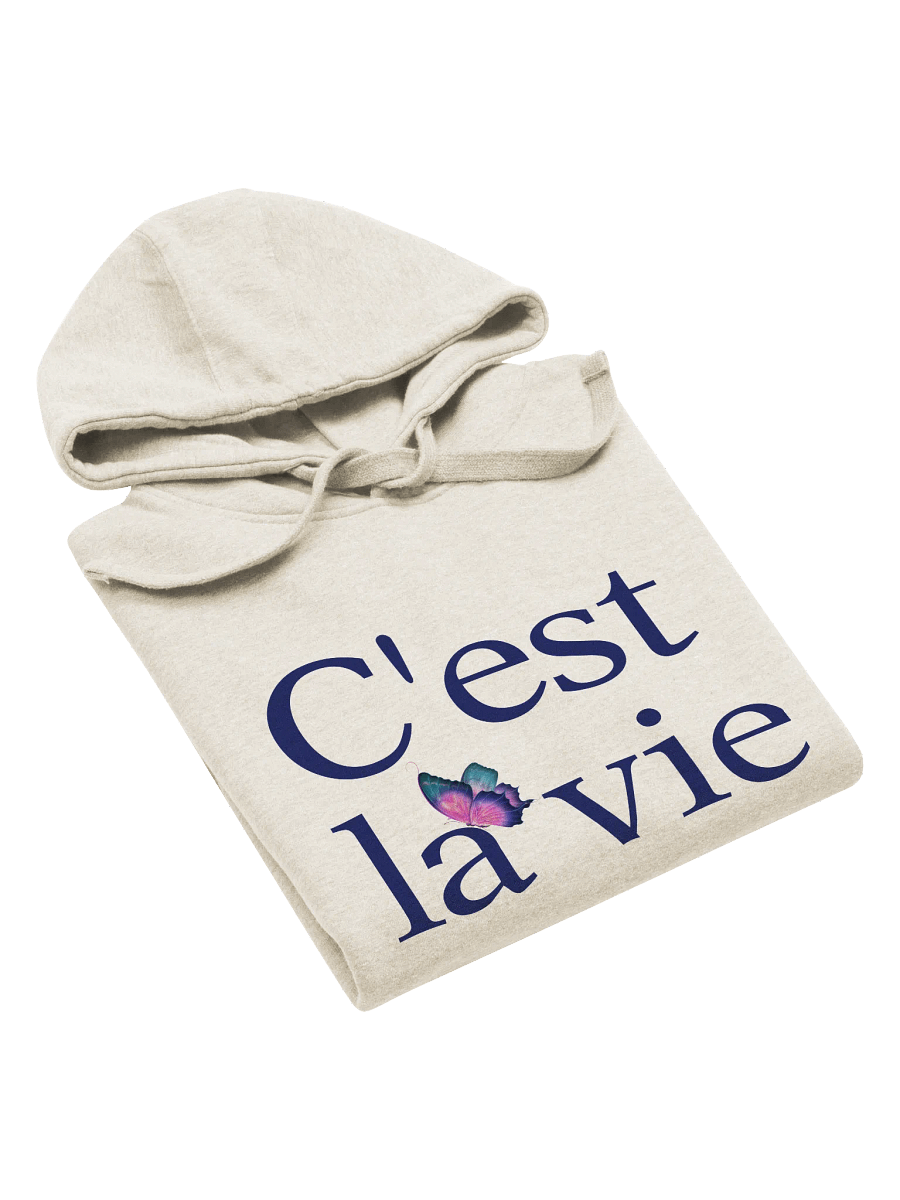 Vibrant Butterfly 'C'est la vie' Hoodie product image (24)