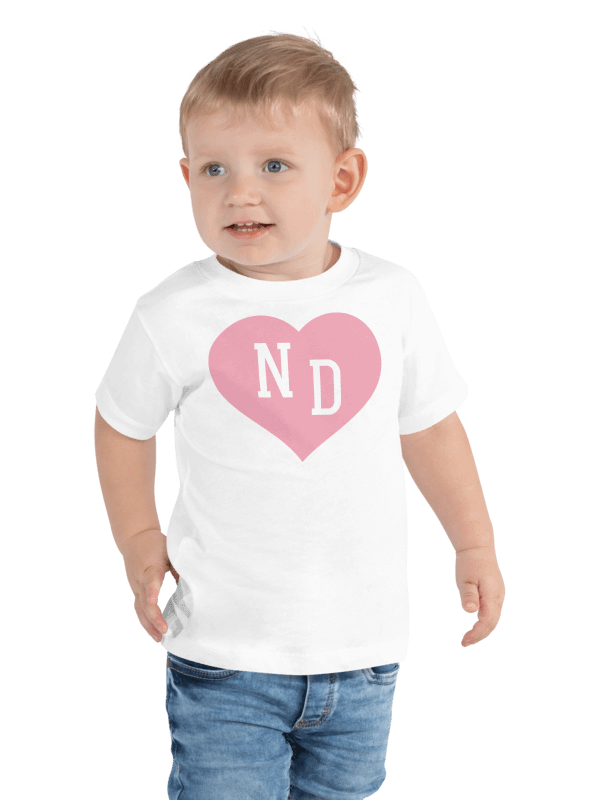ND Heart Pink Unisex Toddler T-shirt product image (5)