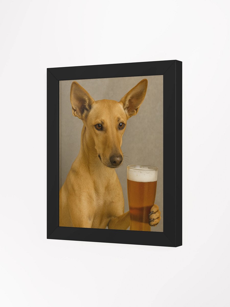 Funny Potcake Dog Art Print - Humorous Canine Beer Lover Wall Decor product image (39)
