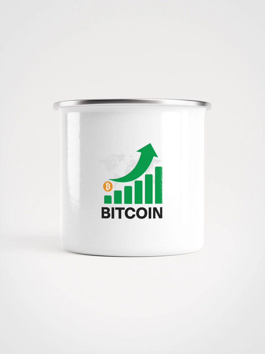 Bitcoin Growth Enamel Mug product image (1)