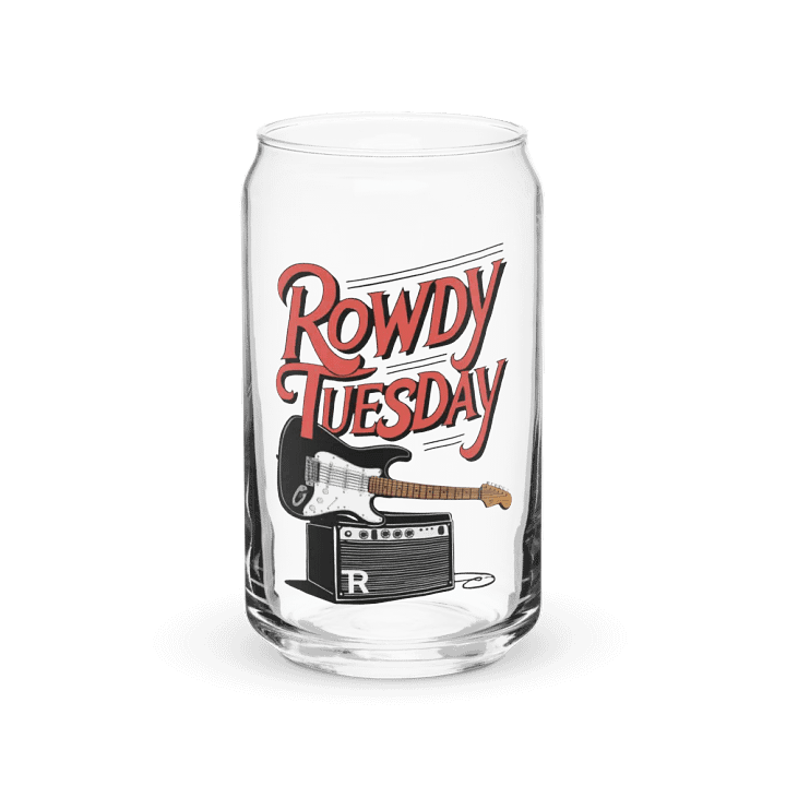 Rowdy Tuesday - Can Shaped Glass product image (2)