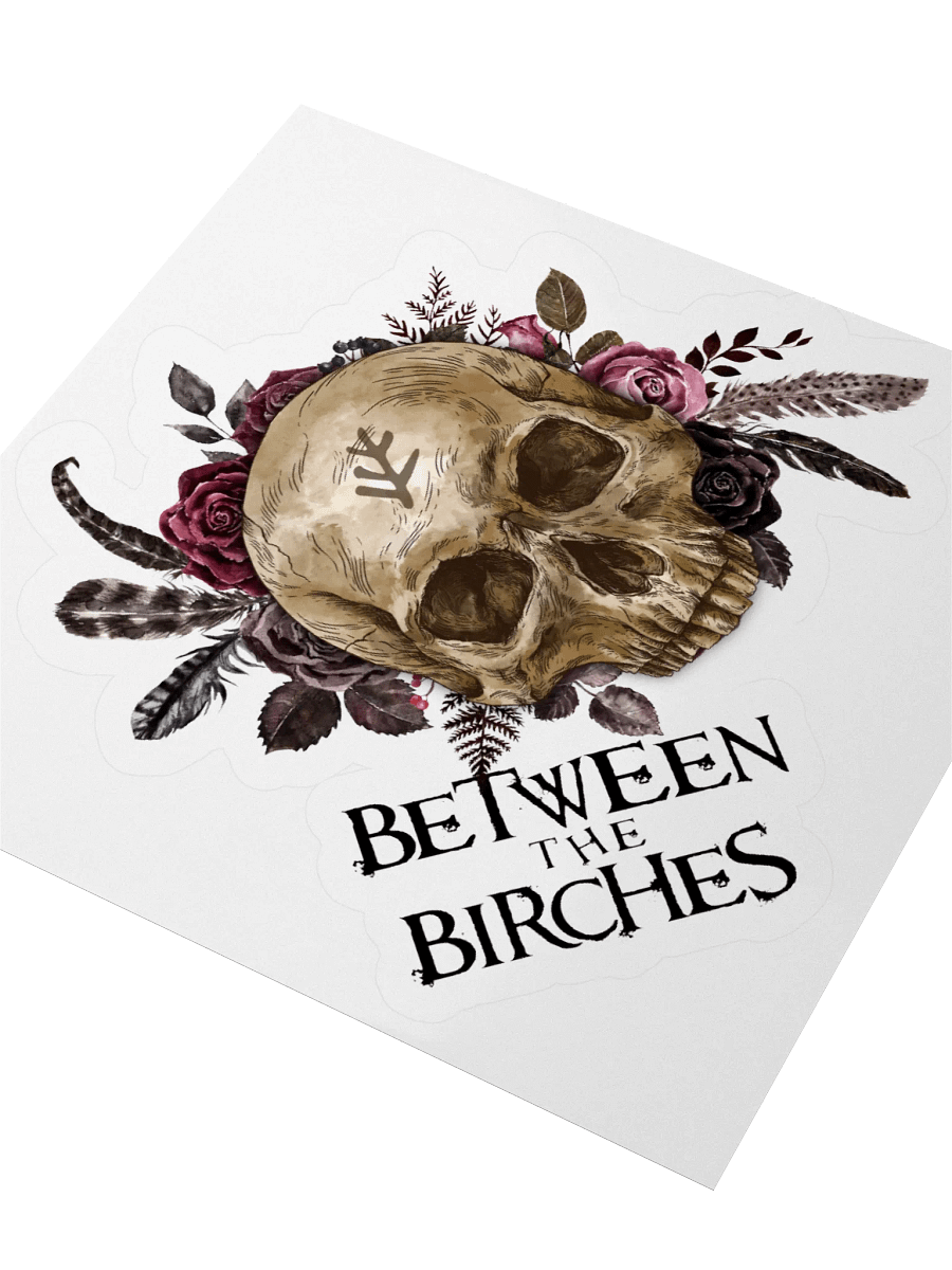 Between the Birches Gothic Skull Kiss-Cut Sticker V2 product image (3)
