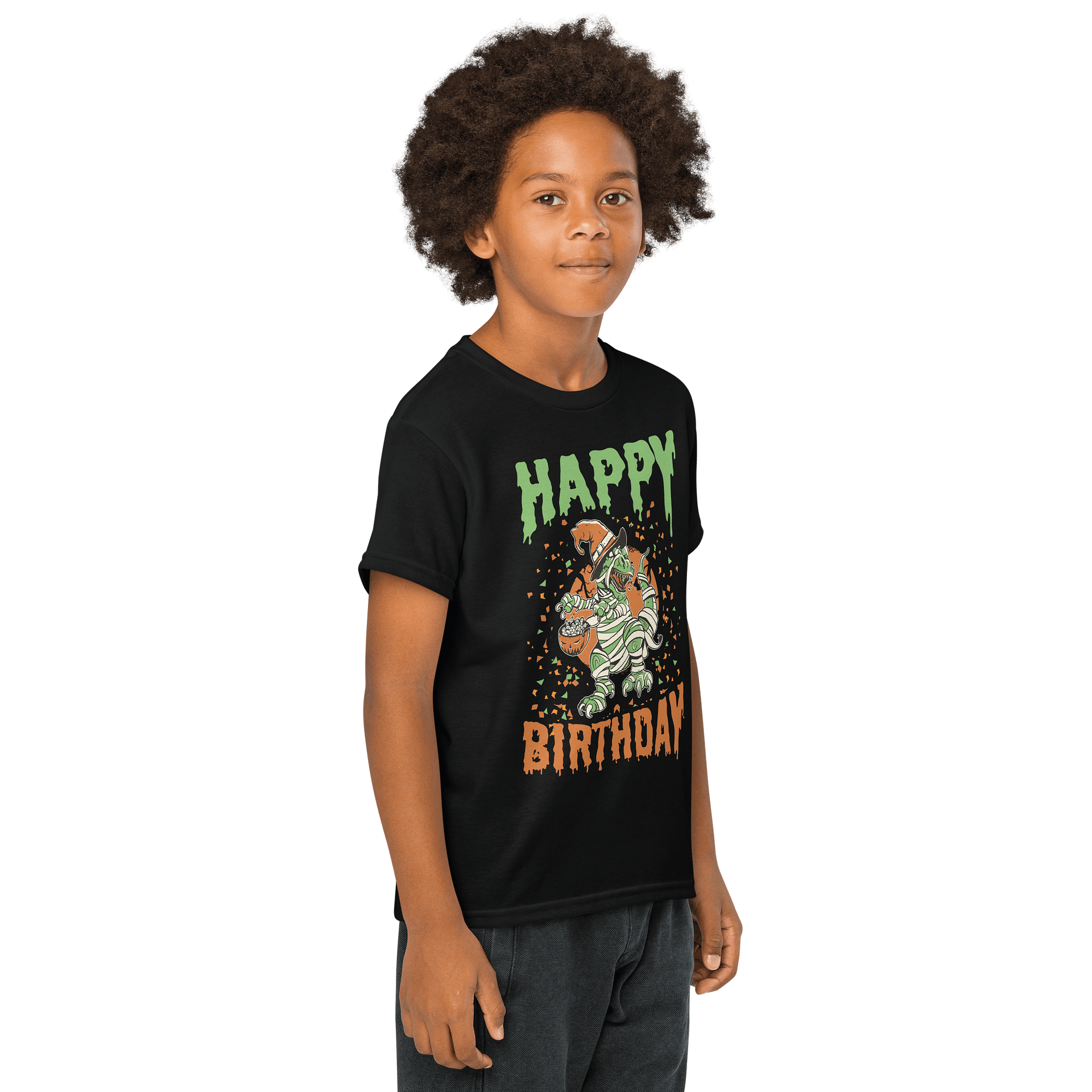 Happy Birthday (Dinosaur Halloween) T-Shirt For Kids product image (4)