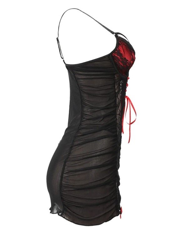 Red velvet slip product image (3)