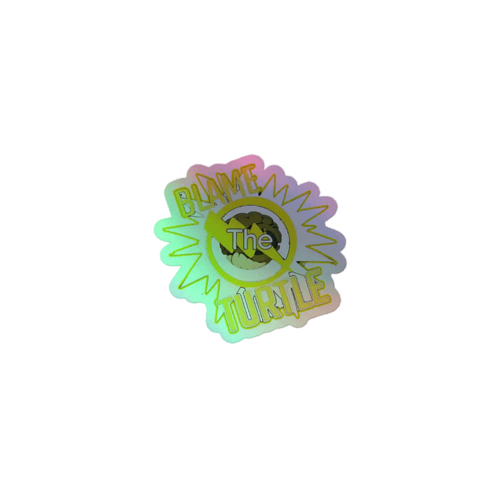 Blame The Turtle! Holo Sticker product image (1)