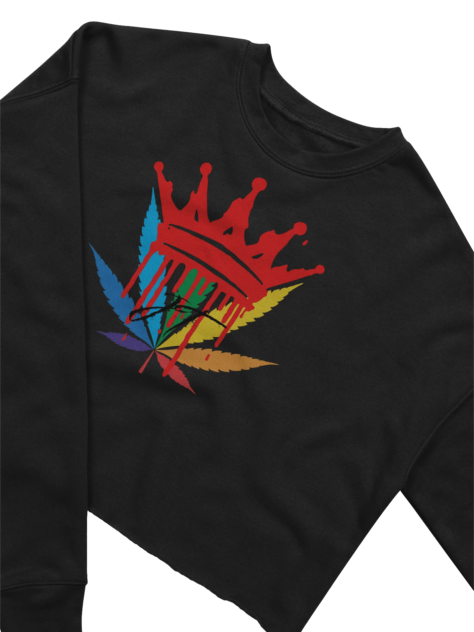 CannaQueen Women's Fleece Crop Sweatshirt product image (7)