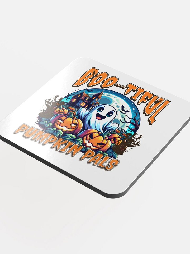 Boo-tiful Pumpkin Pals Glossy Cork Coaster Set product image (1)
