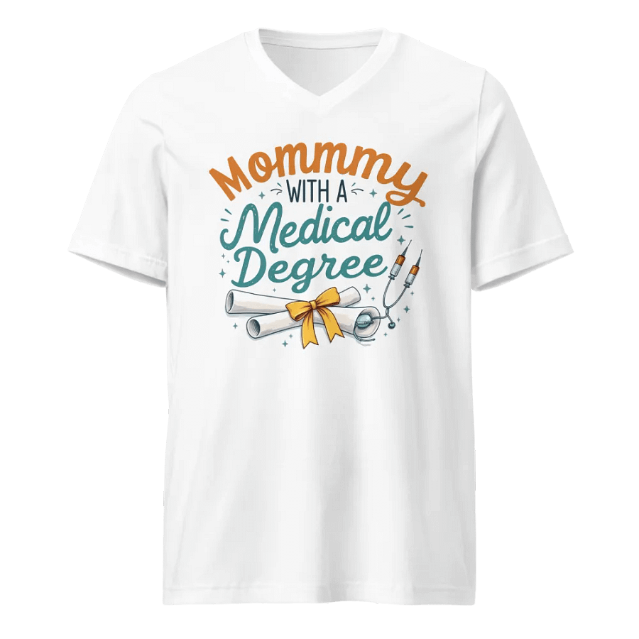 Mommy with a Medical Degree V-Neck Tee product image (5)