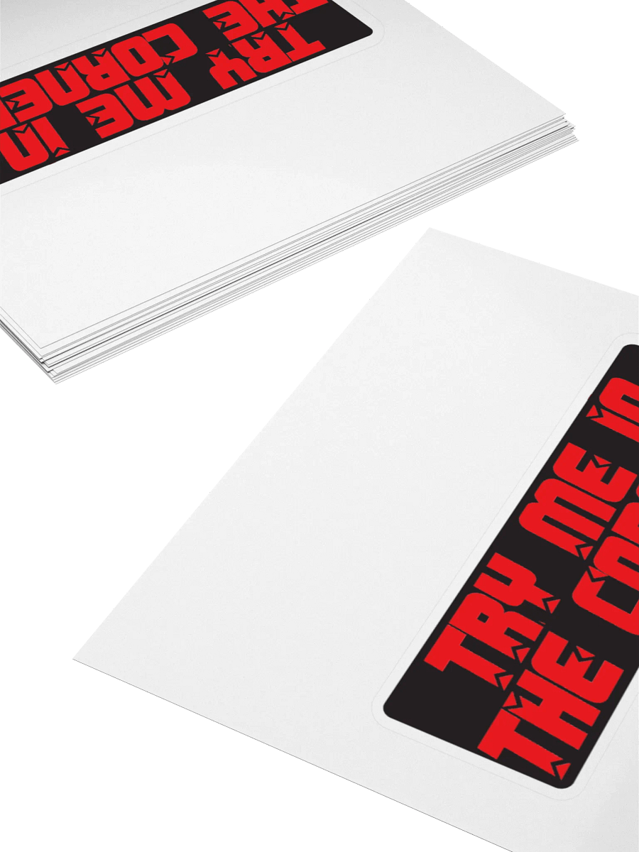 Try Me In The Corners Sticker product image (4)