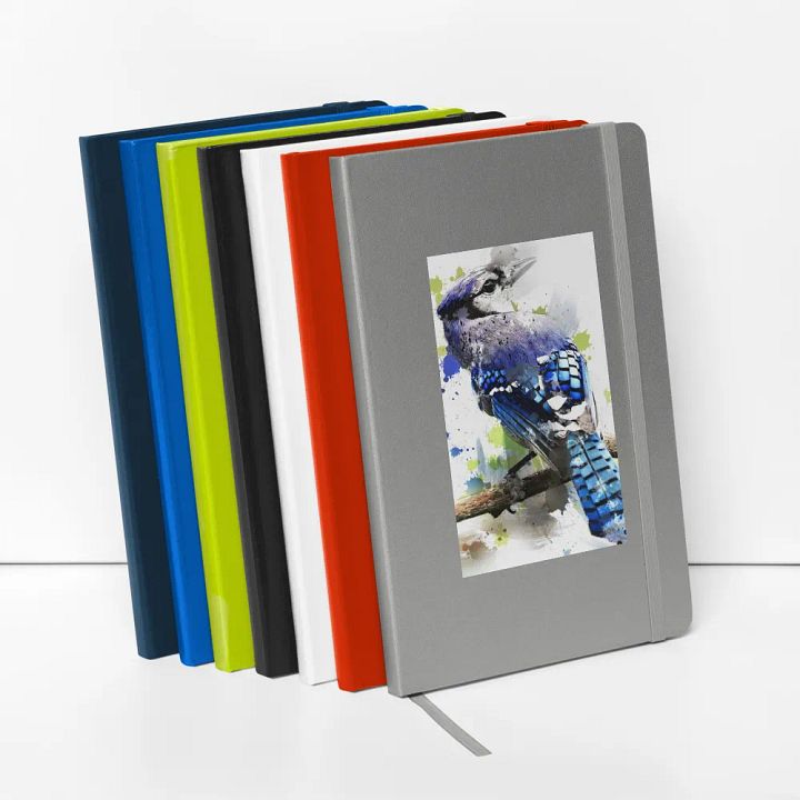 Vibrant Blue Jay Hardcover Notebook product image (5)
