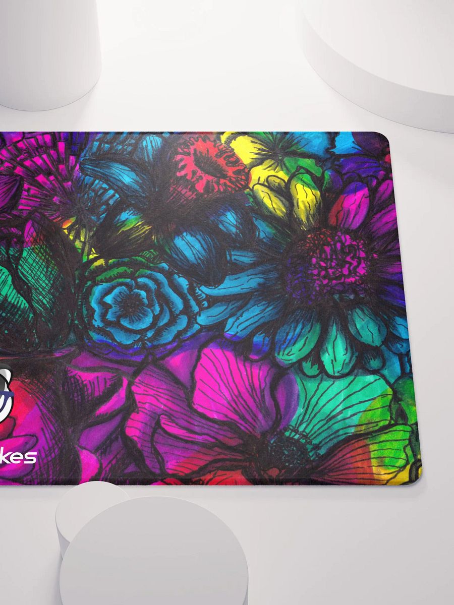 Tie-dye Flower BadgerMakes Gaming Mat product image (5)