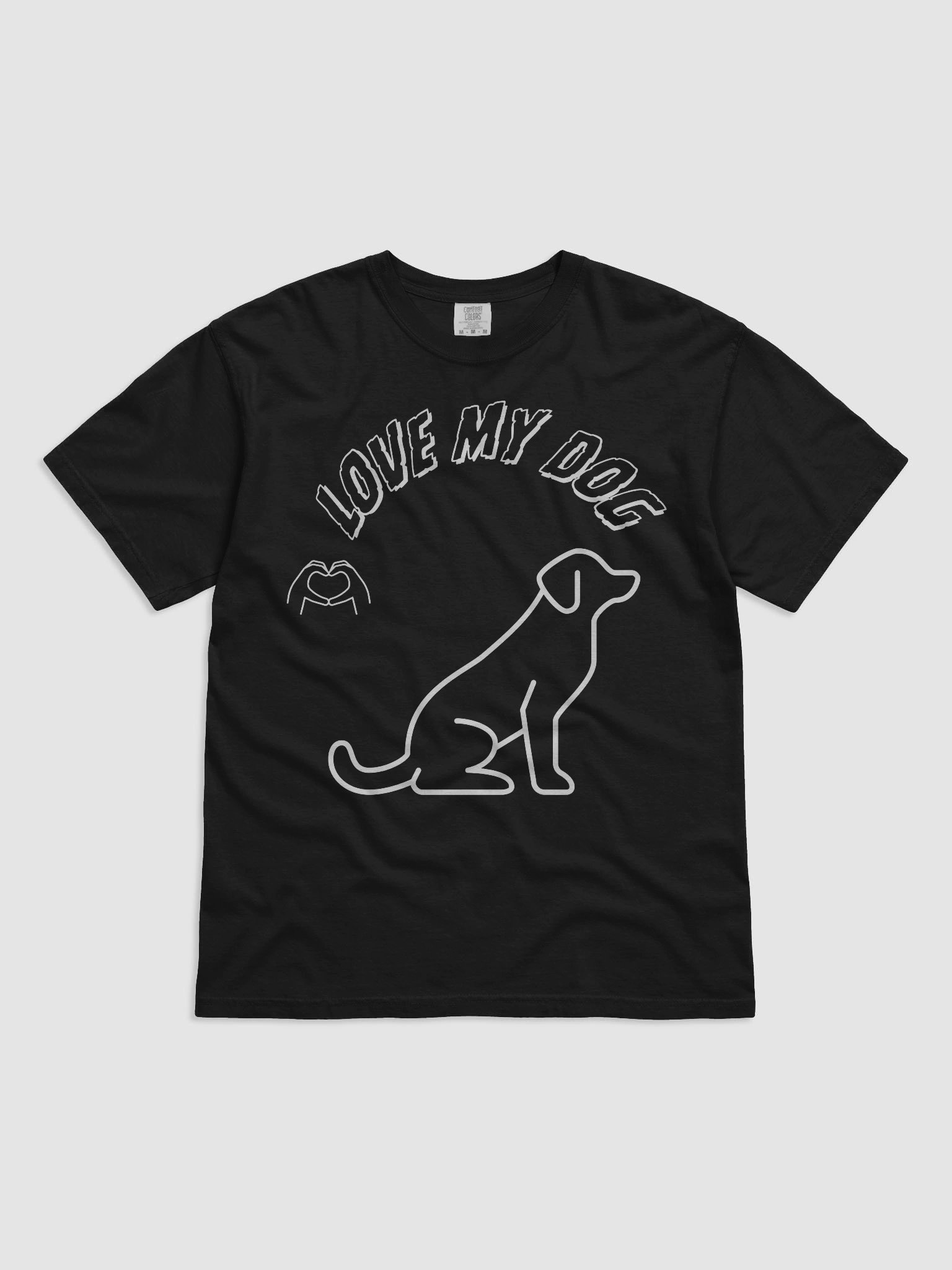 Love My Dog Heavyweight Cotton T-Shirt product image (8)