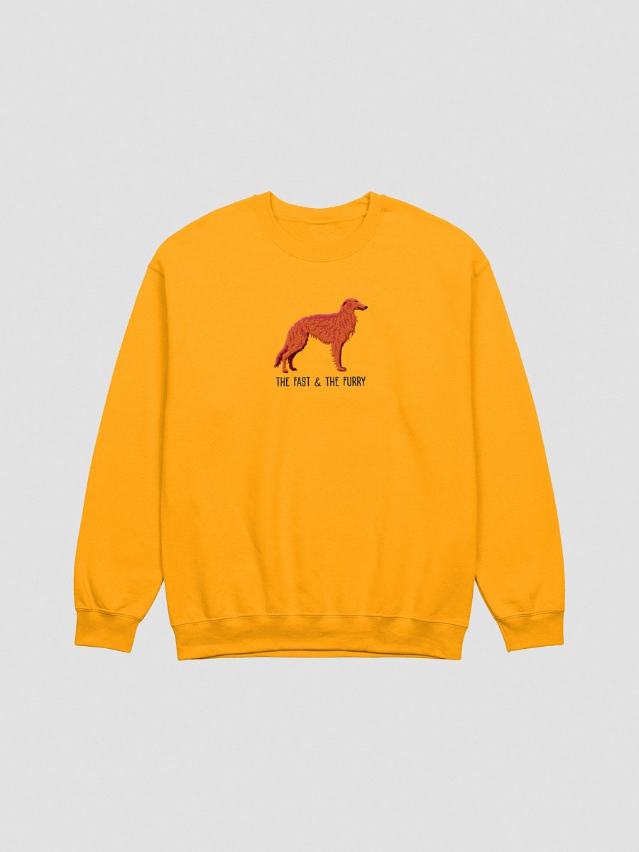 The Fast & The Furry Sweatshirt (Embroidered) of a Silken Windhound(Red) product image (10)