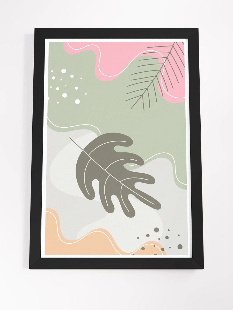 Organic Abstract Leaves Framed Poster product image (24)