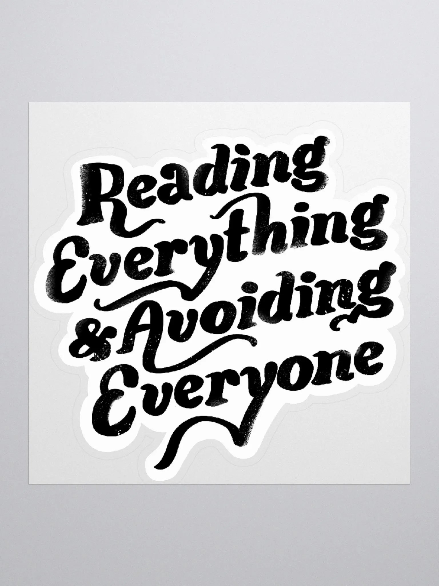 Reading Everything Sticker product image (1)