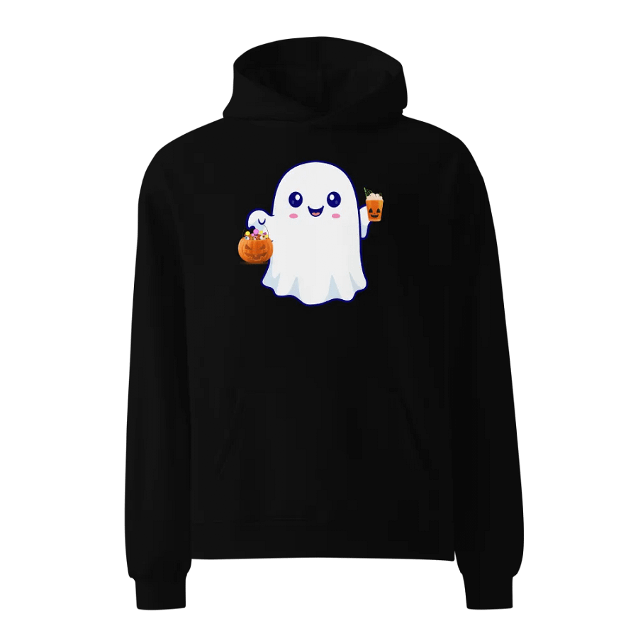 Spooky Sips & Treats Ghost Oversized Premium Hoodie product image (3)