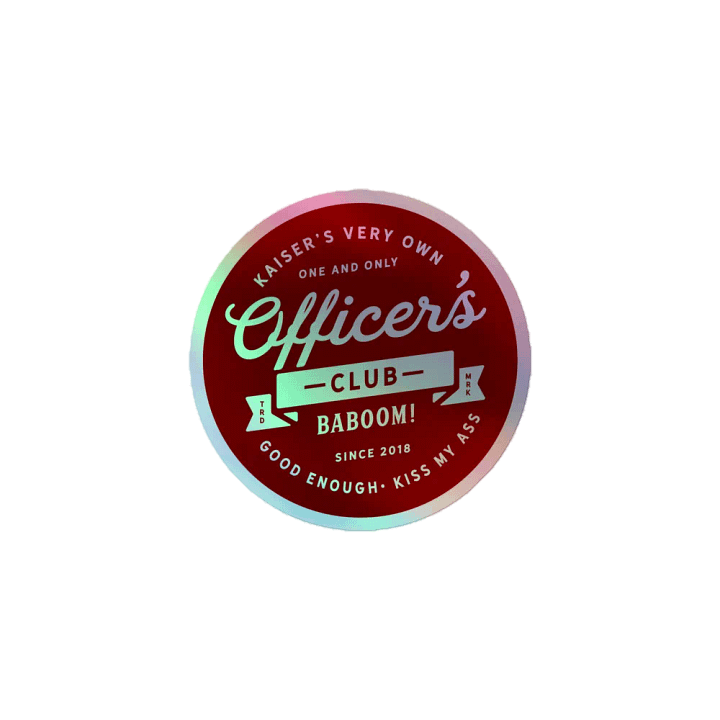 Shiny-Ass Officer's Club Sticker product image (1)