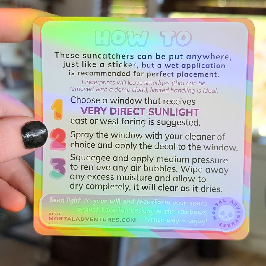 UFO & Star Suncatcher Window Sticker Set - Mixed Size/Pattern - Rainbow Making Decals!! Easy Application + Removal - Create a Magical Space! product image (6)