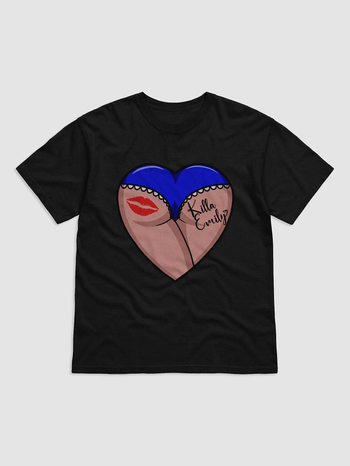 BLUE HEART BUTT CROP TEE product image (1)