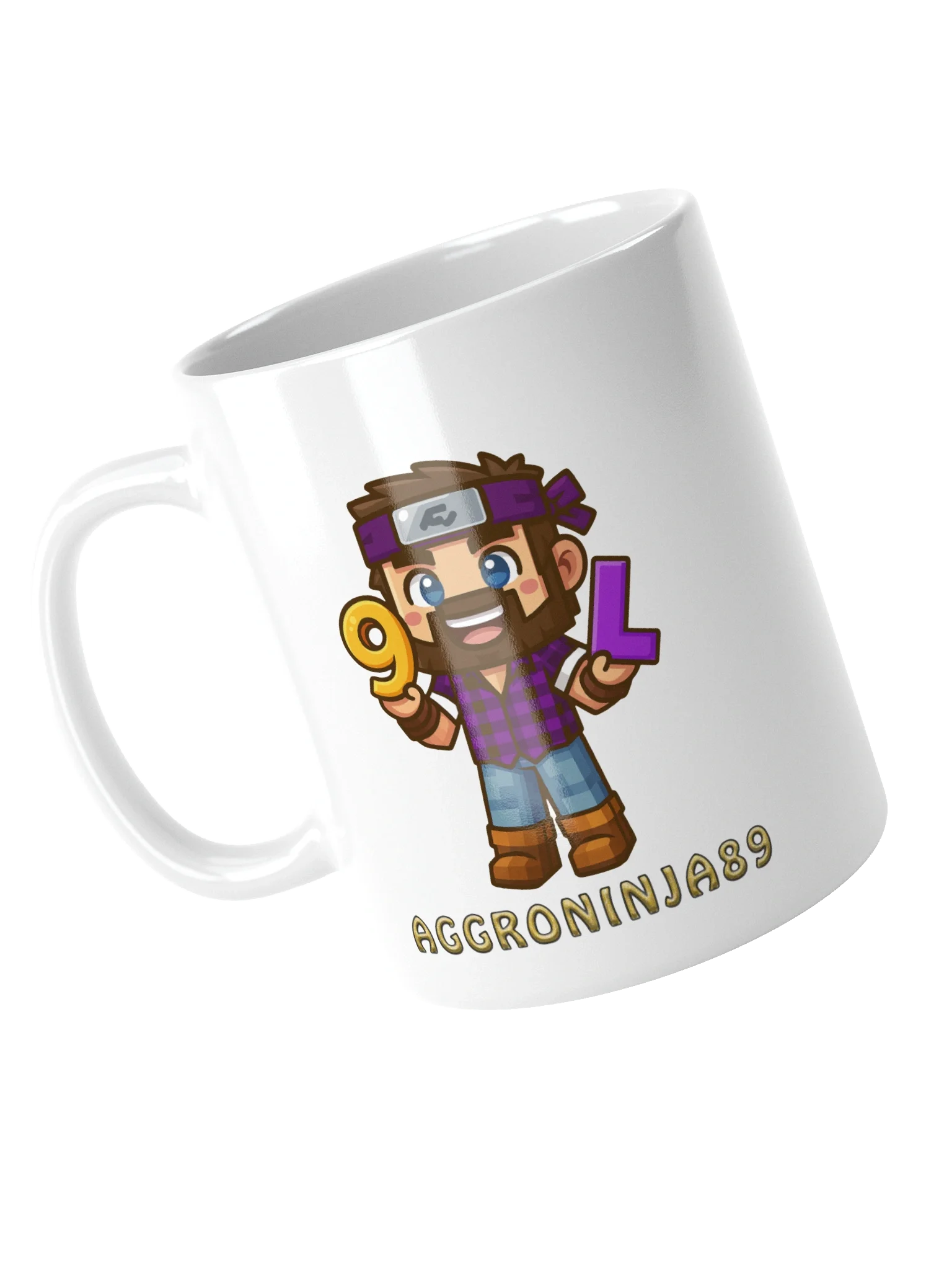 9LS4 AggroNinja89 White Glossy Mug product image (12)
