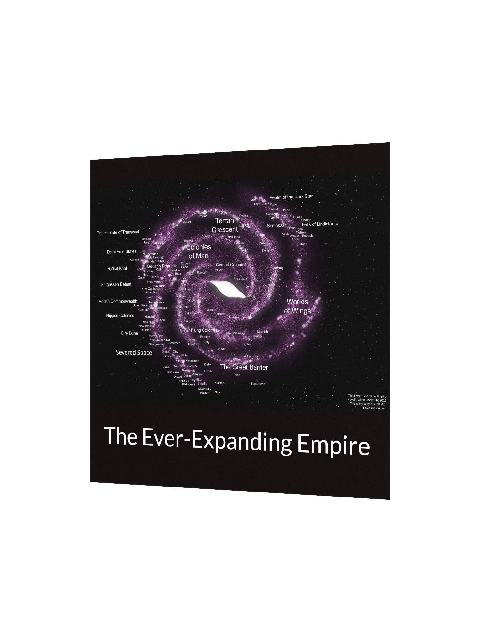 Explore the Cosmos: A Map of the Ever-Expanding Empire circa 4536 CE product image (2)
