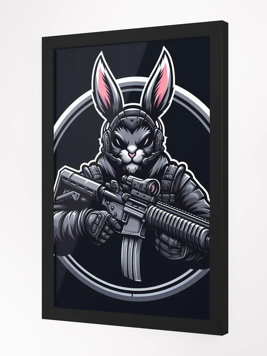 badass rabbit poster product image (2)