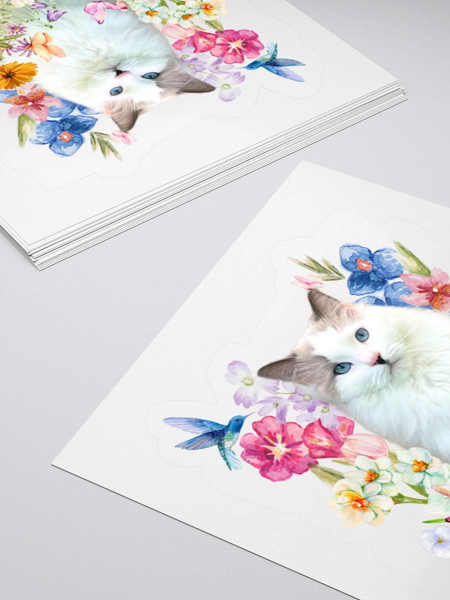 🌸 Limited Edition Spring Sticker – Featuring Millie the Cat! 🐾 product image (4)