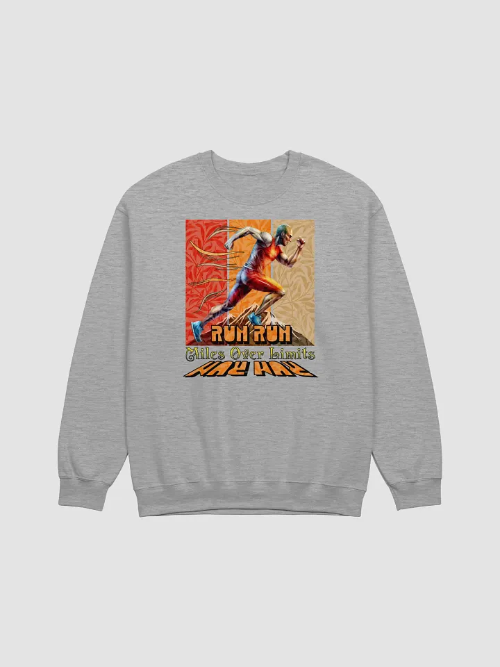 Run Run Miles Over Limits Male Running Energetic Crewneck product image (1)