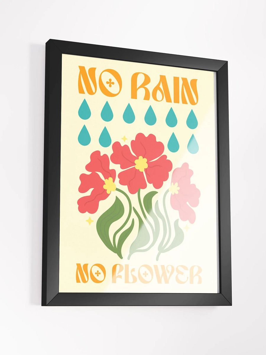 The "No Rain No Flower" Wall Art product image (37)
