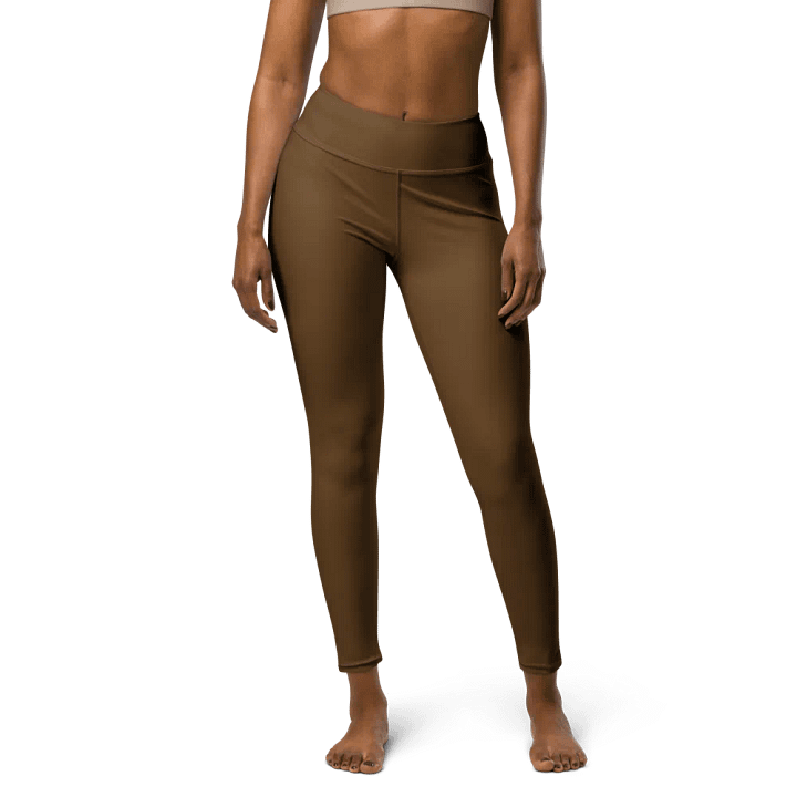 Cocoon Comfort High-Waisted Brown Leggings product image (1)