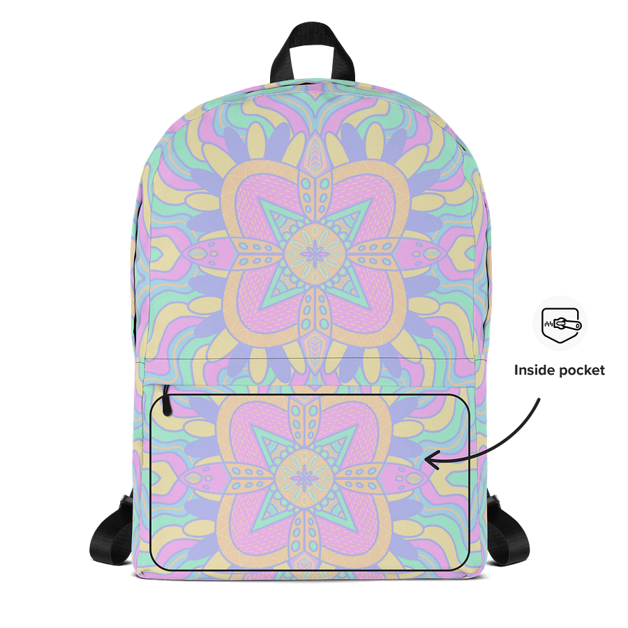 Pastel Doodle Backback product image (5)