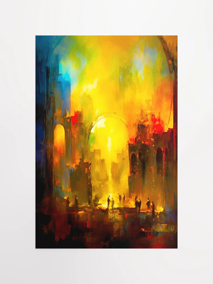Echoes of Rome The Final Sunset on an Empire Fall of Rome Abstract Expressionism Matte Poster product image (2)