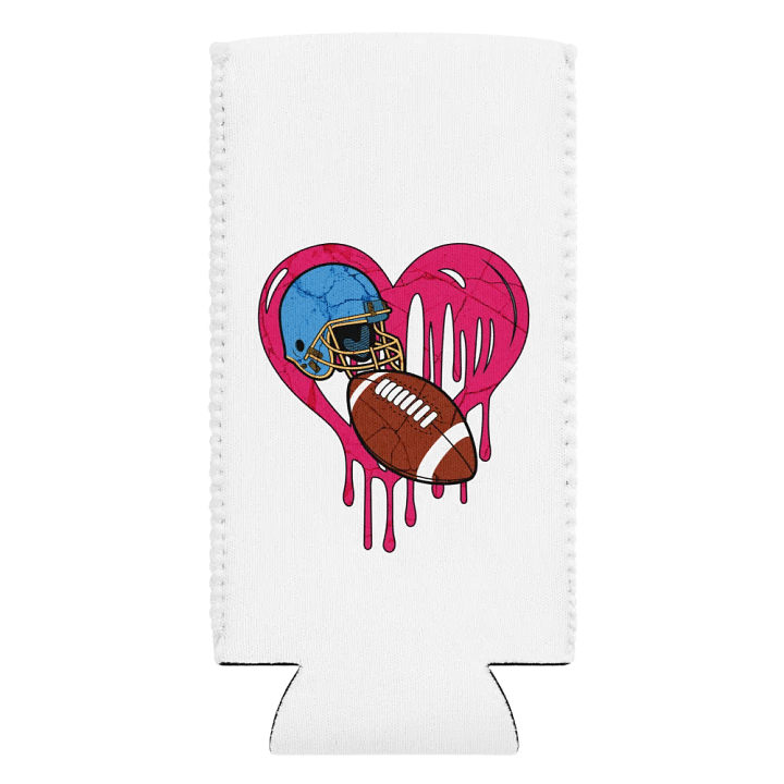 Heart Football Gridiron Can Cooler product image (2)