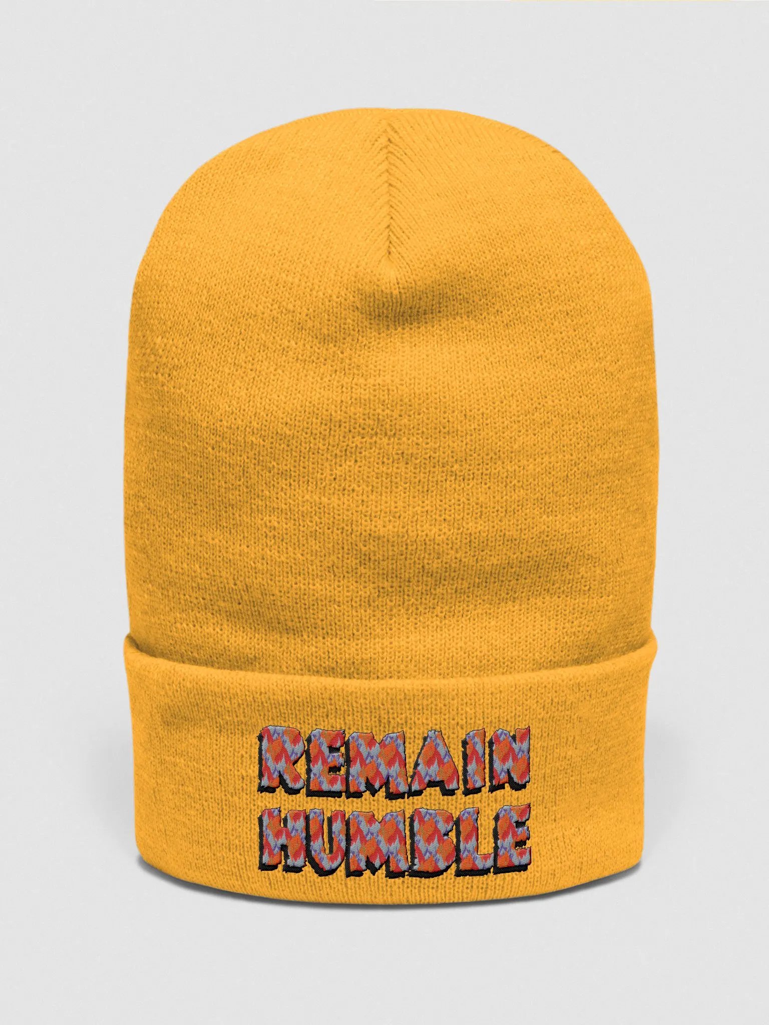 Embroidered Remain Humble Cuffed Beanie product image (1)