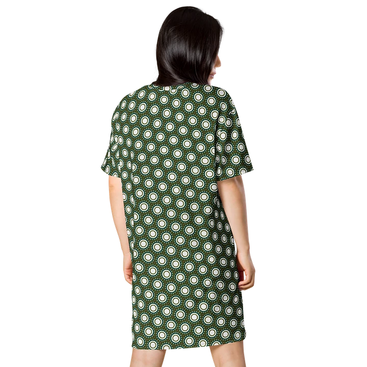 Abstract Circles Repeating Pattern T Shirt Dress product image (2)