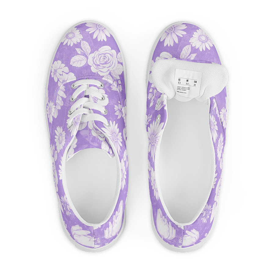Floral Blossom Lace-Up Canvas Shoes product image (7)