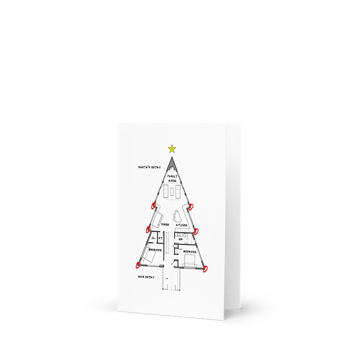 Christmas Tree Floor Plan Card product image (1)