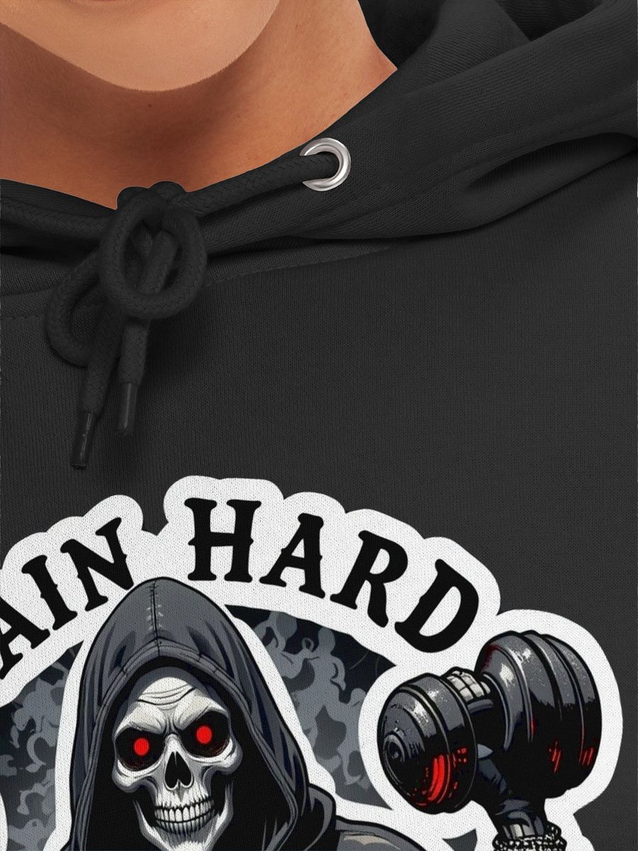 Glowing-Eyed Skeleton Strength Hoodie product image (7)