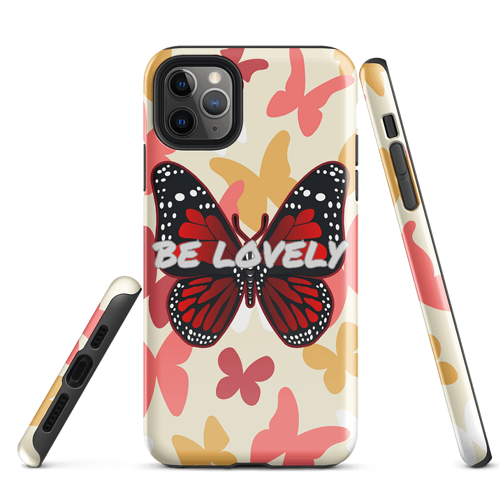 Be Lovely Butterfly iPhone® Tough Case product image (3)