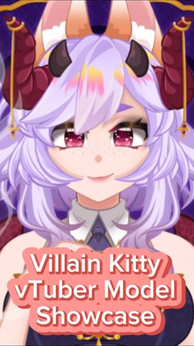 I just really wanted to show off Kitty’s next vtuber model form: Succubus Villain.
I posted the reference sheet a bit ago but...
