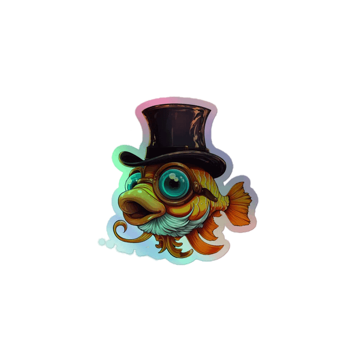 Holographic Sucky Fish Sticker product image (1)