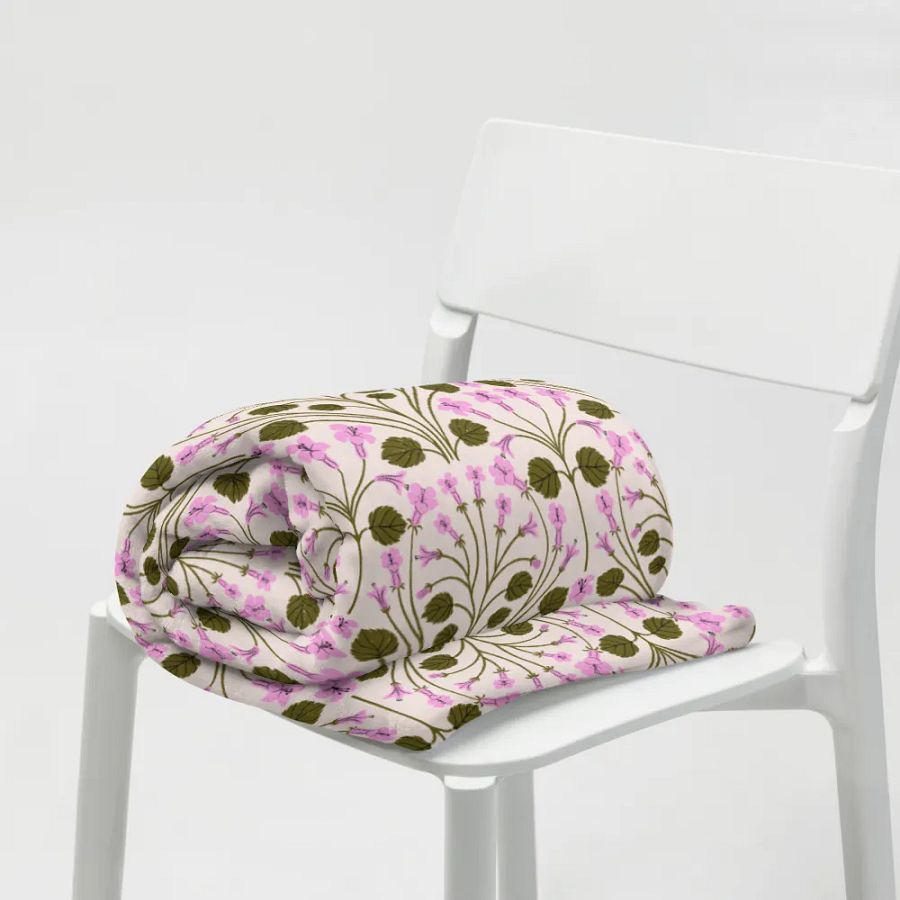 Alpine Serenity - Pink and Green - Throw Blanket product image (9)