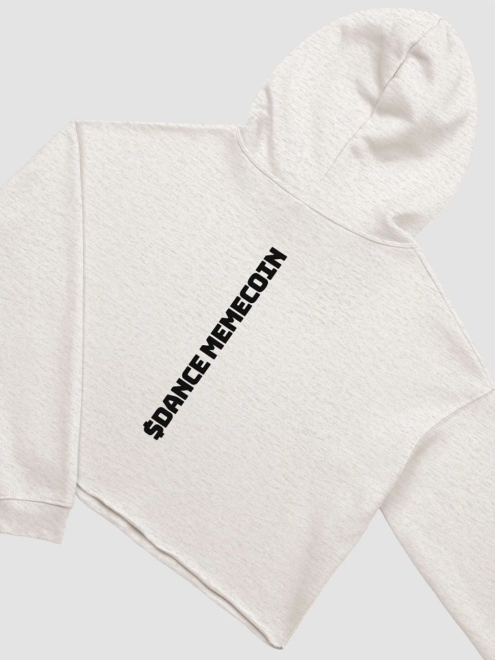 DANCE MEMECOIN - CROP HOODIE - CLUB LINE - HEATHER DUST product image (2)