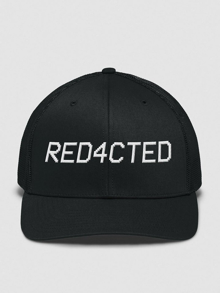 RED4CTED Text Logo Trucker Hat product image (1)