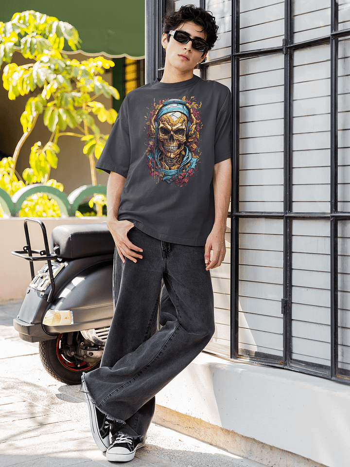 Skull Beats Oversized T-Shirt product image (1)