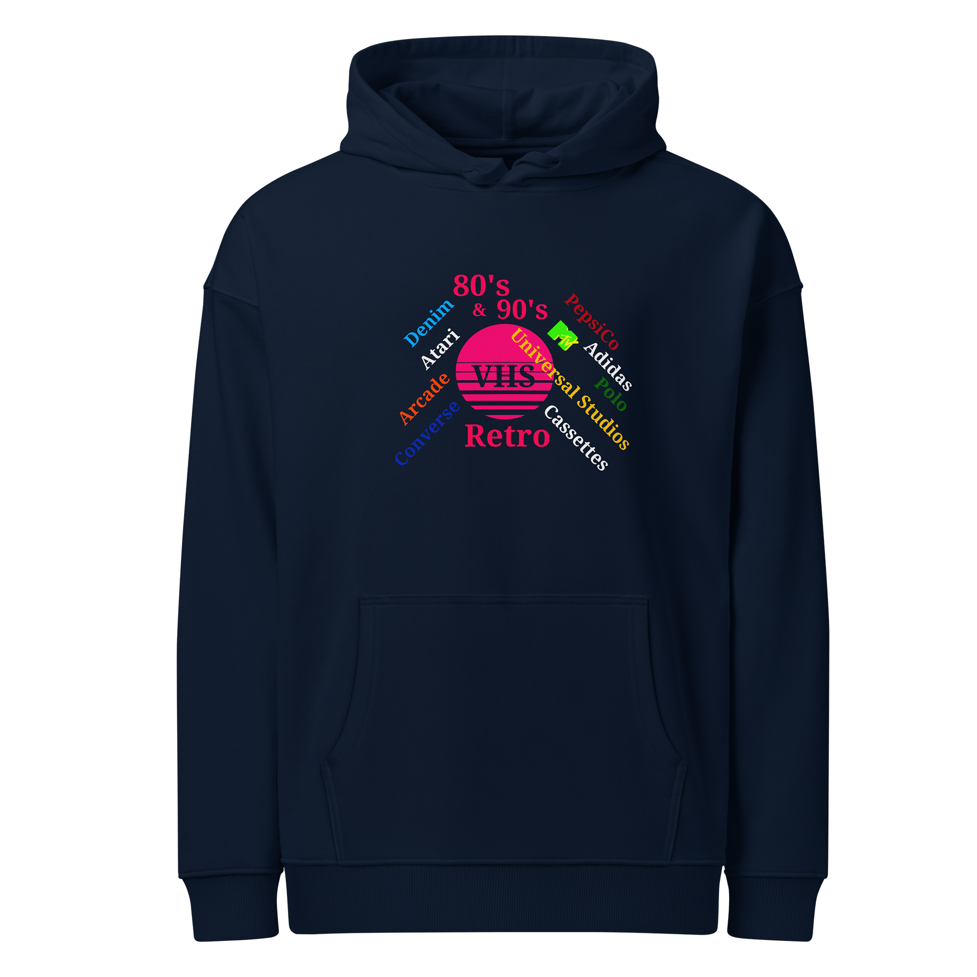 Retro VHS Circle Unisex Hoodie product image (1)
