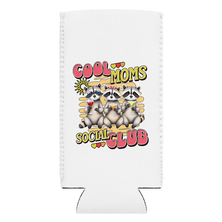 Cool Moms Social Club Raccoon Coozie Can Cooler product image (1)